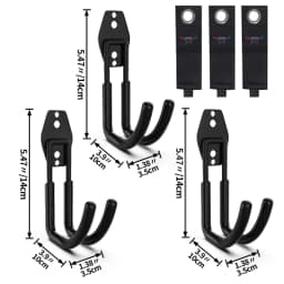 Heavy Duty Metal Hook Garage Organizer Wall Mount Anti-slip Bicycle Hanger Hooks Storage Hook For Ladders Garden Tool