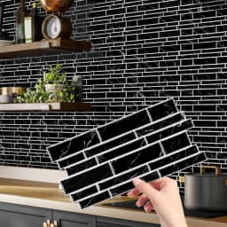 12/24/48pcs Peel And Stick Tile Sticker Self Adhesive Stick On Tile Backsplash For Kitchen Bathroom, Bedroom Decoration