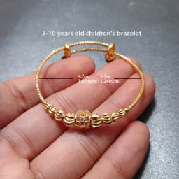 20 Styles Dubai Gold Color Baby Bangles For Kids Baby Promotion Sale Child Birthday Gifts Children'S Bracelets
