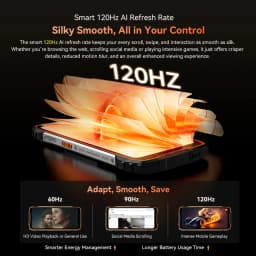 Blackview Oscal Pilot 3 5G AI Rugged Smartphone 36GB(12+24)+256GB 6.78" 120Hz Android 15 7500mAh 20MP Night Vision 33W NFC