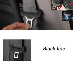 Universal Car Seat Belt Buckle Clip Protector Leather Interior Button Case Anti-Scratch Cover Safety Accessories