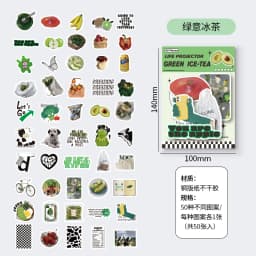 50pcs Korean DIY Scrapbooking Deco Stickers hand made Diary Album notebooks Junk Journaling Supplies Collage Sticker Aesthetics