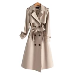 2024 High-quality Leather Trench Coat Women's Sheepskin Outerwear X-long Windbreaker Autumn Winter Lady Streetwear Overcoat 5xl