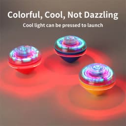 Simulation Conch Flashing Spinning Top Gyro Light Up Toy Kids LED Music Gyroscope Launcher Rotating Fun Birthday Party Favors