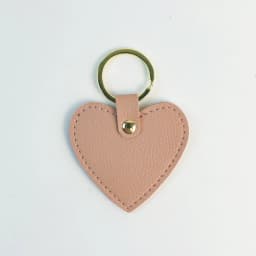 Print name free creative simple gift personalized PU heart-shaped keychain multi-color car keychain bag pendant