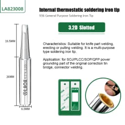 LAOA Lead-Free Soldering Iron Head Welding Station Constant Temperature Electric Welding Head Tool