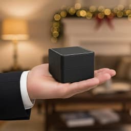 Square Single Wristwatch Gift Box 1/2/3Pcs PU Leather with Pillow Elegant Watch Display Case for Anniversary Holiday Gifts