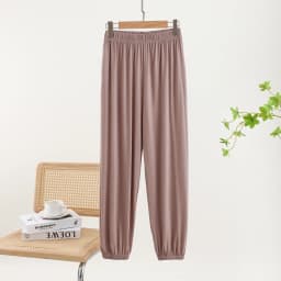 Modal Loose Cuffed Pants Women Spring Summer Color Casual Thin Home Pants plus Size Outdoor Wear Mosquito Proof