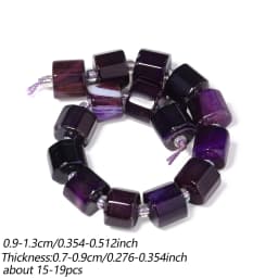 Natural Amethyst Amazonite Lapis Lazuli Beads 9-13mm Irregular Faceted Rondelle Shape Beads for Jewelry Making Accessories