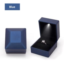 Wholesale LED Ring Box Jewelry Box for Wedding Engagement Proposal Ring Box Necklace Pendant Gift Box with Light Storage Case 