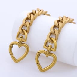 Metal Heart Shape Purse Extender Chain Strap Purse Chain for Accessory Charms, Lengthen Crossbody Shoulder Handbags Strap