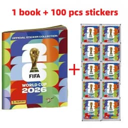 Panini 2026 FIFA World Cup Soft Cover Book Stickers International Version Rare Collection Football Sports Fan Hobby Souvenir