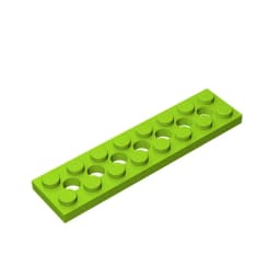 Gobricks GDS-699 Technical, Plate 2 x 8 with 7 Holes compatible with lego 3738 pieces of children's toys Building Blocks