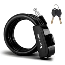 WEST BIKING Bike Cable Lock Multicolor Anti-theft Locks for Bicycle Electric Bike Motorcycle Copper Core Durable Steel MTB Lock