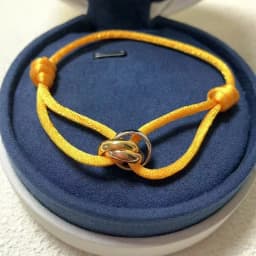 925 Silver Three Ring Tricolor Cross Couple Bracelet. A Holiday Gift with Adjustable Colors and Sizes. Never Fade. Non Allergic
