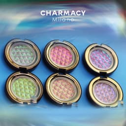 CHARMACY Luxury Long Lasting Shiny Glitter Chameleon Eyeshadow Duochrome Vegan Highlighter Eye Shadow for Women Mekeup Cosmetic