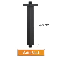Bathroom Accessories Shower Arm Square Wall & Ceiling Mounted Shower Head Support Brushed Gold, Black, Gold, Rose, Gun Metal