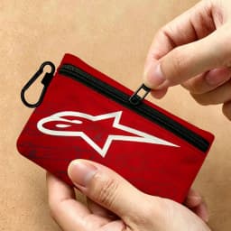 Alpinestars Logo Multifunctional Oxford Cloth Small Pouch With Hook Mini Coin Wallet Earbud Storage Bag