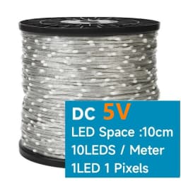 5V WS2811 WS2812 3PIN cleari Wire LED String Lights Dream Color RGBIC Addressable Individually Fairy Light Seed Pixels Light
