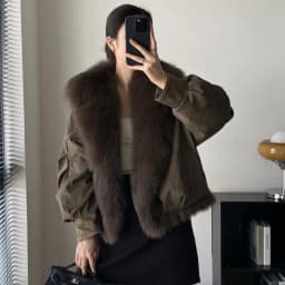 2026 Winter New Solid Color Fur Collar Splicing Versatile Short Jacket Women's Long-sleeved Parker Thickened Down Cotton Jacket