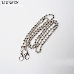 10pcs/lot 120cm 60CM Ball Replacement Chain Strap Metal link Clasp Purse Chain Bag Handle Shoulder Cross Body Handbags Chain