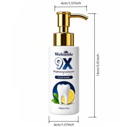 1/3PCS Tooth Whitening Toothpaste, Exquisite Christmas gifts,Hydroxyapatite, Natural Herbal Ingredients, Deep Cleaning Formula, Fresh Breath, Gentle Daily Oral Care, Rich Foam Texture, Easy Dispensing Pump Design,