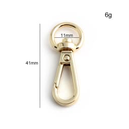 10/30/100PCS Inside:12mm Open Metal Carabiner Snap Hook Trigger Clasps Clips Swivel O-ring For Bag Strap Keychain Accessories