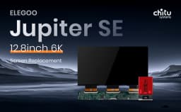 Elegoo Jupiter SE 12.8 inch 6K Monochrome Original LCD Screen Replacement 3D Printer Part