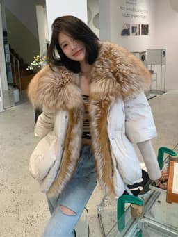 2026 New Autumn 90 Winter Goose Down Jacket Warm Women Coat Oversized Real Fox Fur Collar Thick Luxury Fashion Outerwear