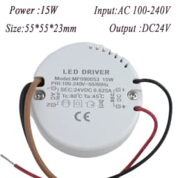 12W 15W Round LED Driver AC 220-240V TO DC 12V 24V Power Supply Adapter External Transformer For LED Strip Lamp Indoor Lighting