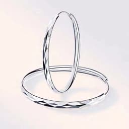 925 Sterling Silver Large Circle Hoop Earrings 3/4/5/6M for Women's Wedding Fine Fashion Jewelry Accessories Party Gifts