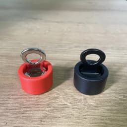 Rose Red Plastic Lock with Steel Pin PVC Cap Magnet Key Pink Magnetic Lock for Restraint Belt Patient Safety Hospital Transport