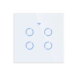 White Black 1/2/3 Gang 2Way RF433MHZ Wifi Touch Switch Smart Home Wall Light Support Alexa Tuya App Remote