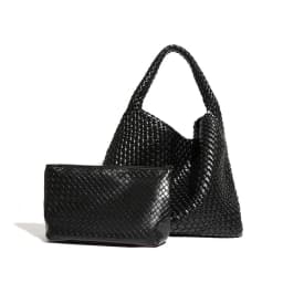 Chic Large Capacity Weave Tote Bag Soft Leather Intrecciato Handbag Shoulder Bags for Women's Fashion Work Travel Daily Outings