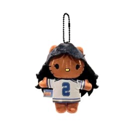 10CM kawaii Rapper Hip Hop Black Hello Kitty Plush Toys Pendant Cartoon Singer Kitty Cool Girly Soft Stuffed toy Backpack Charm