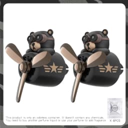 Odorless DIY perfume ornament airplane pilot bear car air freshener decoration accessories aroma vent clip fragrant diffuser men