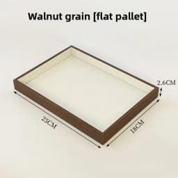 High-end Walnut Pattern Jewelry Tray Large Capacity Multi-grid Ring Necklace Stud Earrings Jewelry Storage Display Tray
