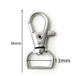 5/50/100PCS Swivel Clasps Lanyard Snap Hooks Key Chain Clip Hook Metal Lobster Claw Clasp for Keychain Sewing Jewelry DIY Crafts