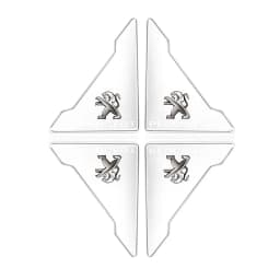 2Pcs Car Door Corner Protector Stickers Decoration For New Peugeot 206 208 207 3008 308 2008 107 508 607 106 406 407 307 301 408