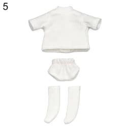 Doll Clothes Suits Stripe Shirt for 1/12 BJD Doll Clothes OB11 Doll T-shirt 1/11 Doll Panties Doll Cotton Socks Doll Accessories