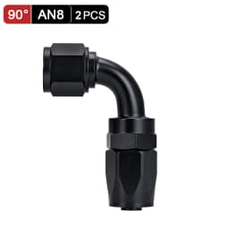AN6 AN8 AN10 Straight 45 90 180 Degree Oil Fuel Swivel Hose End Fitting Oil Hose End Adaptor Kit Black