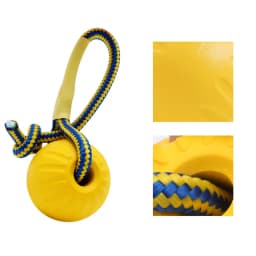 Training Pet Toy Dog Ball Bite Resistant EVA Foam Rubber Water Buoy Air Throwing Wearing Rope Elastic Ball Dogs Toys