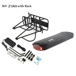 36V 21AH Rear Rack Ebike Battery 36V 15AH Lithium Batteria 18650 48V 14Ah for Electric Bicycle 250W 350W 500W 750W 1000W