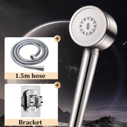 304 Stainless Steel Filter Pressure-Boosting Adjustable Handheld Showerhead Household Bathroom Shower Set Three-Speed Showerhead