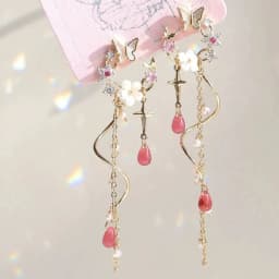 32 Style Colorful Enamel Cartoon Cute Rabbit Fox Ear Clips Funny Cat Bear Long Clip on Earrings Without Piercing for Women Girls