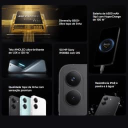 Poco X8 PRO 5G, 512GB/12GB, MediaTek Dimensity 8500-Ultra, Bateria 6500mAh, Câmera 50MP ,Versão Global