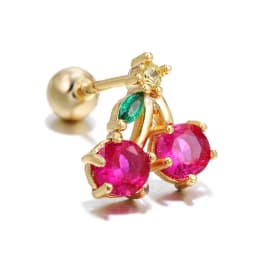 1PC Stainless Steel Mini Zircon Ear Piercing Earrings Women Exquisite Multicolor Ear Studs Cartilage Earring Body Jewelry Gift