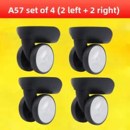 Silent Universal Wheel Repair for Travel Suitcase Replacement Luggage Wheels Red Hawk LH Run Wheel A57 Bumper Wheel F26