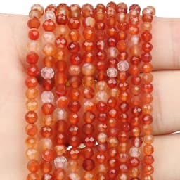 Natural Pink Opal Stone Beads Faceted 2mm 3mm 4mm Round Loose Beads Diy Bracelet Necklace Jewelry Making Accessories