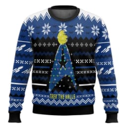 Jean-Luc Picard Star Trek Christmas Style Anime Movie Crew Ugly Christmas Hoodie Cosplay Costume Men's and Women's Fashion Top